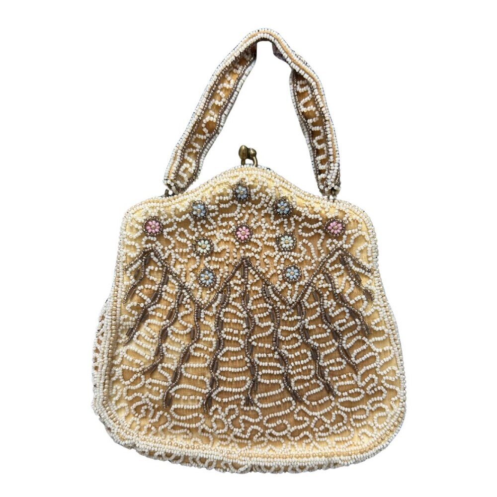 Vintage Beaded Purse - Made In Belgium